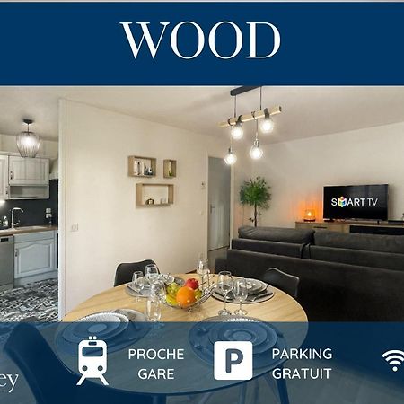Homey Wood - New - Appartement Avec Une Chambre - Parking Prive Gratuit - Balcon Prive - A 5 Min De La Gare Pour Rejoindre Geneve Annemasse Exterior photo